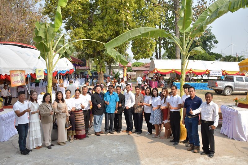 Pattanalom company limited and Greenovation Power company limited participated in Pid Thong Buddha Saiyat ceremony and Buddha’s relic ceremony at Wat Ban Noi Pattana