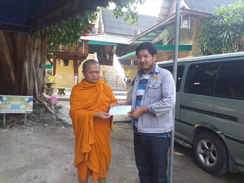 Rang Ngern Solution Provided Financial Support for the Royal Kathin Ceremony